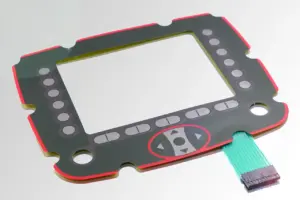 Folientastatur für Maschinenbau mit robustem Frontpanel