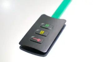Folientastatur für Garagentor Handsender mit kompaktem Tastenlayout
