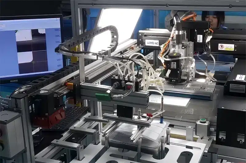 Automatische Laminieranlage für die Fertigung von Folientastaturen