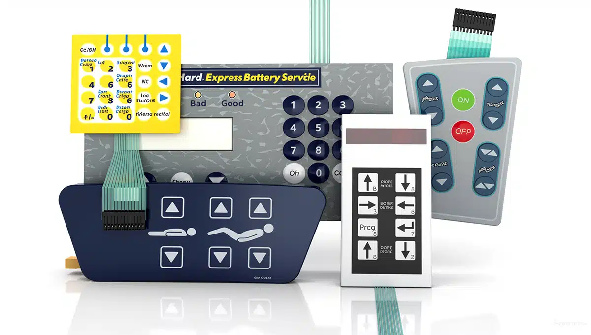 Folientastatur im Siebdruckverfahren mit robuster Oberfläche und hoher Farbdeckung