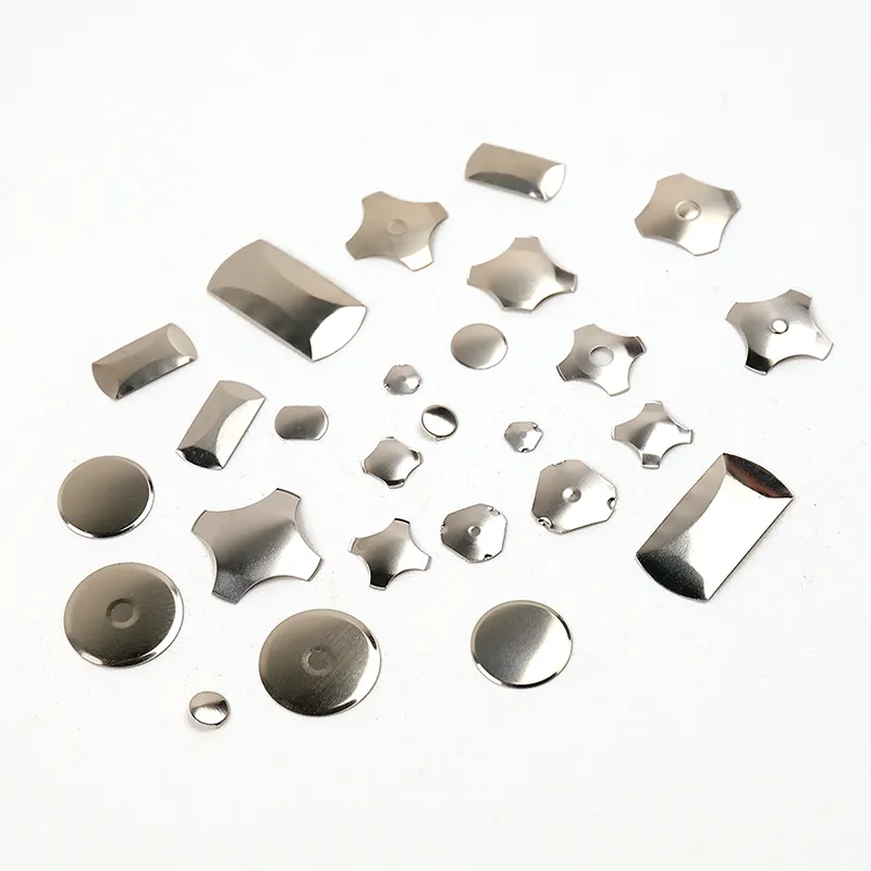 Metallschnappscheiben Formen rund vierbeinig dreieckig Dome Geometrie Klang