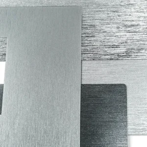 PET Strukturfolie Metalleffekt Edelstahloptik Folientastatur Oberfläche