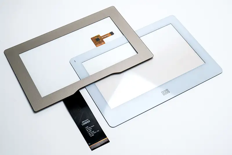 Touchscreen mit hellen Rahmen