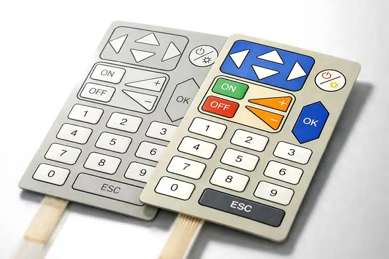 Vergleich von Folientastaturen-Layouts